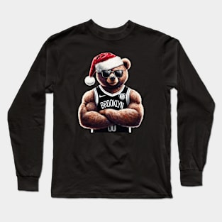 Brooklyn Nets Christmas Long Sleeve T-Shirt